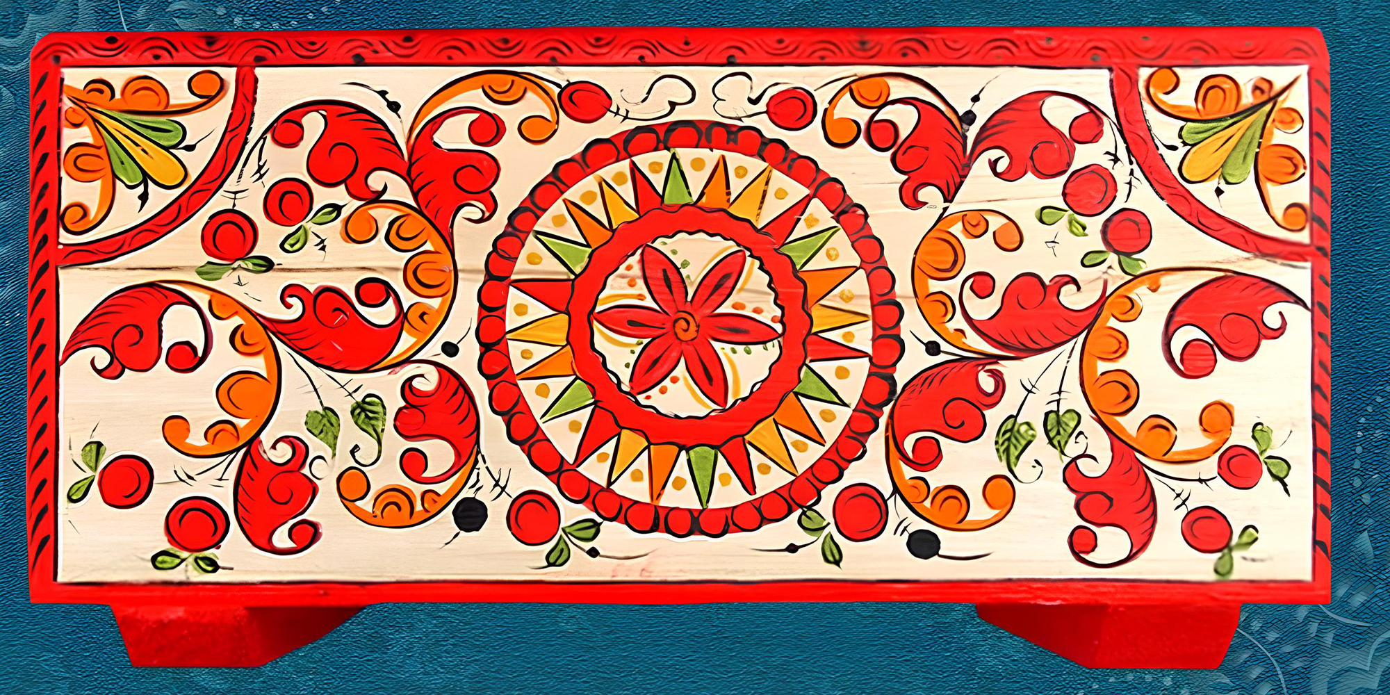 мастер-класс «Узоры Севера: кистевая Борецкая роспись»